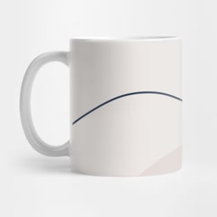 Abstract Organic Shapes Cream, Pink and Blue Mug